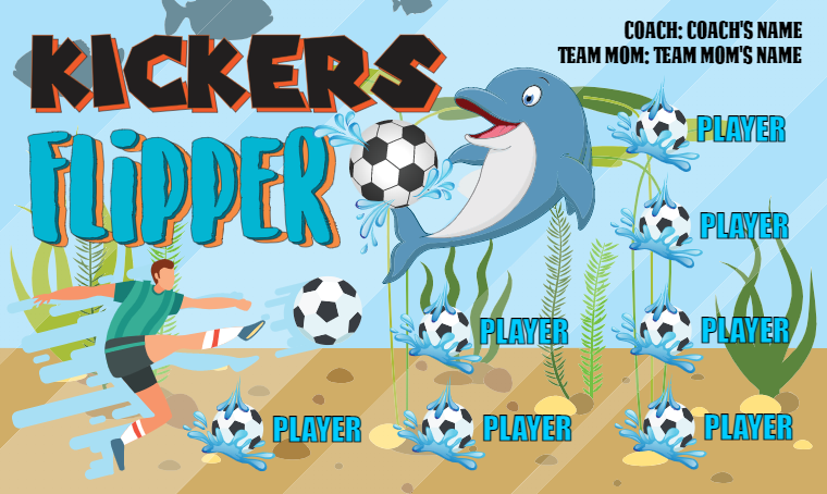 Kickers Flipper - Soccer Banner