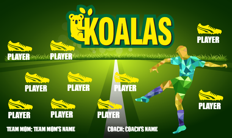 Koalas - Soccer Banner