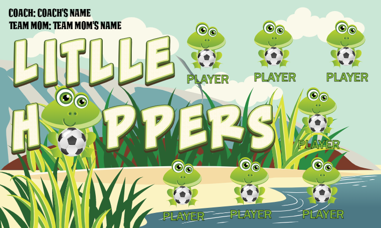 Litlle Hoppers - Soccer Banner