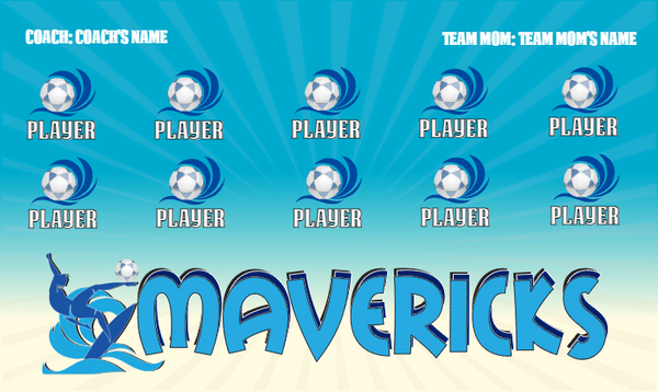 Mavericks - Soccer Banner