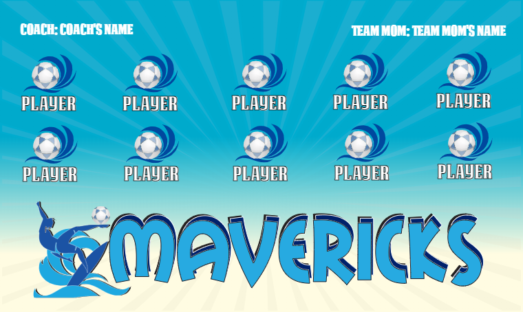 Mavericks - Soccer Banner