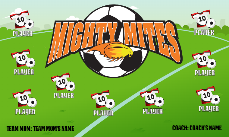 Mighty Mites- Soccer Banner