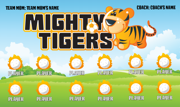 Mighty Tigers- Soccer Banner