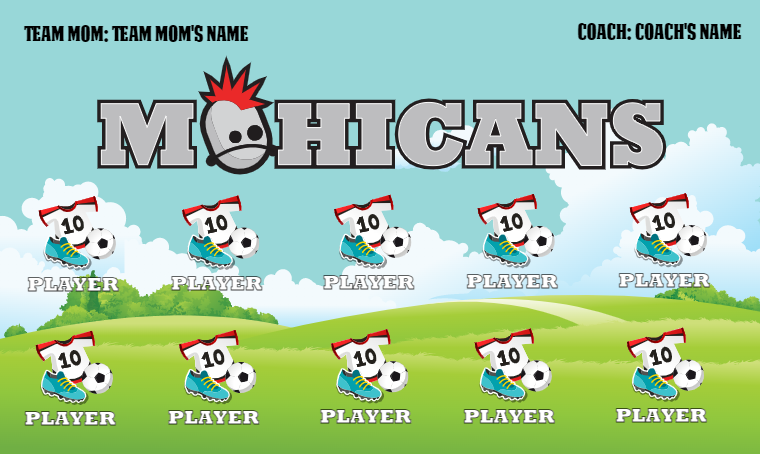 Mohicans- Soccer Banner