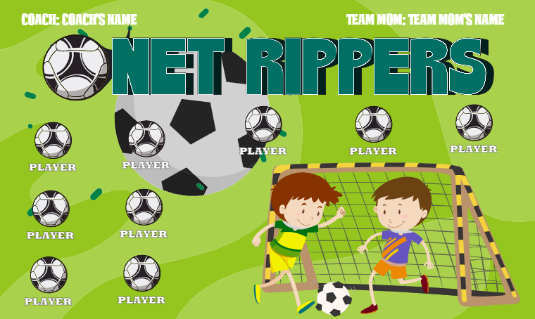 Net Rippers - Soccer Banner – Team Sport Banners