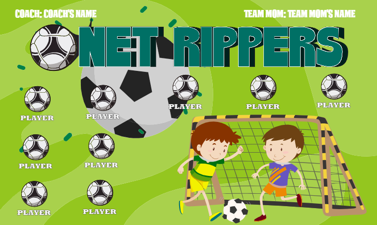 Net Rippers - Soccer Banner