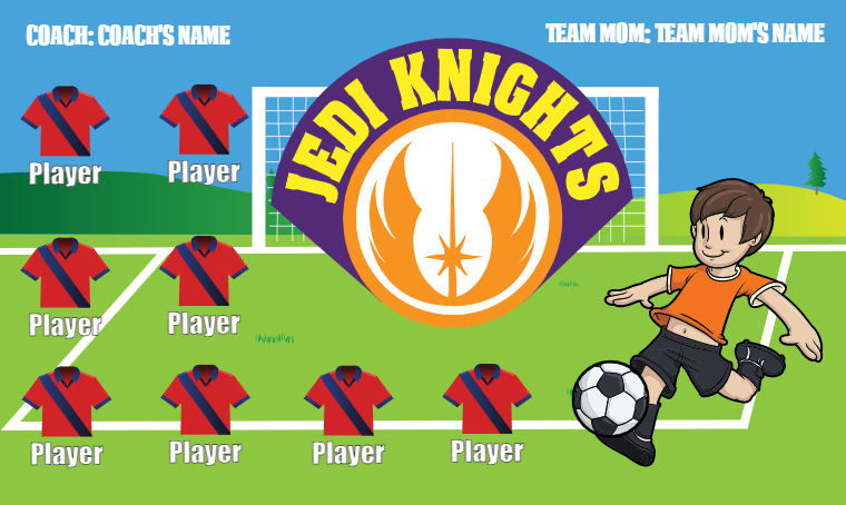 Jedi Knights - Soccer Banner