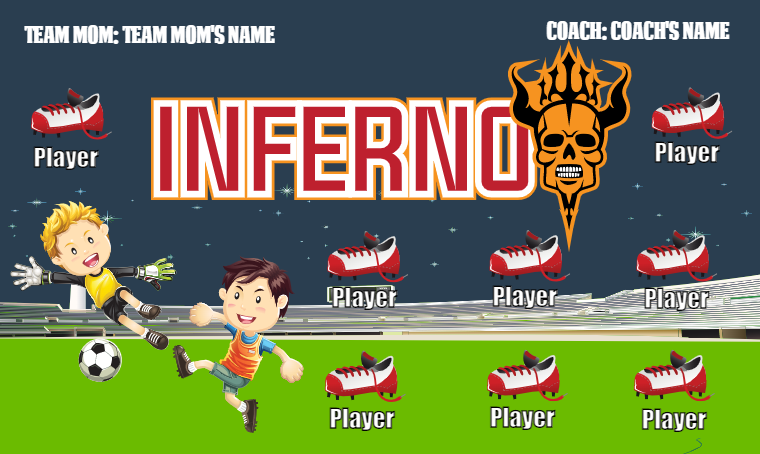 Inferno - Soccer Banner