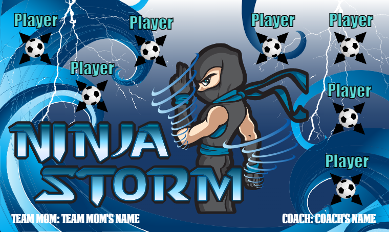 Ninja Storm - Soccer Banner