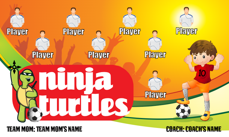 Ninja Turtles 2 - Soccer Banner