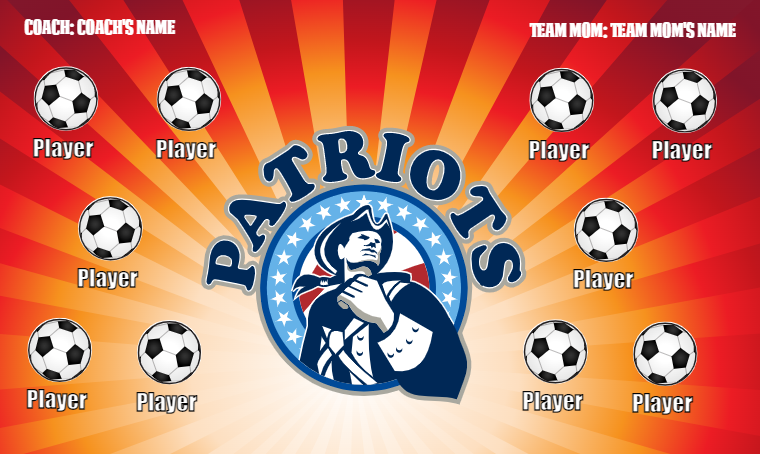 Patriots - Soccer Banner