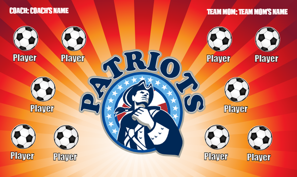Patriots - Soccer Banner