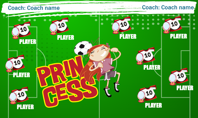 Princess - Soccer Banner