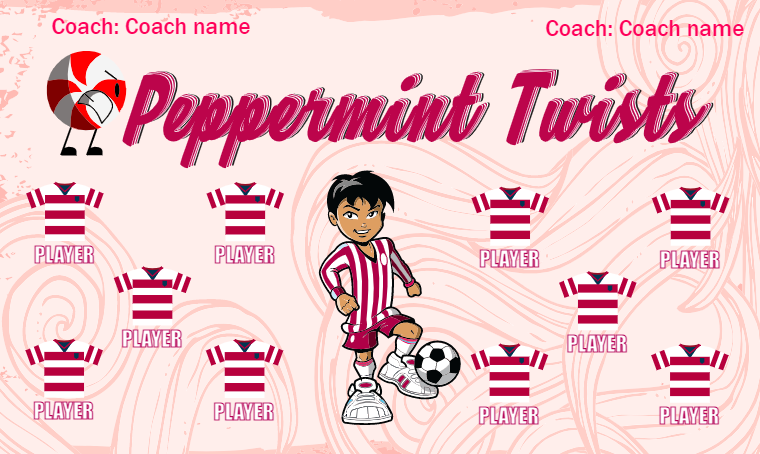 Peppermint Twints - Soccer Banne