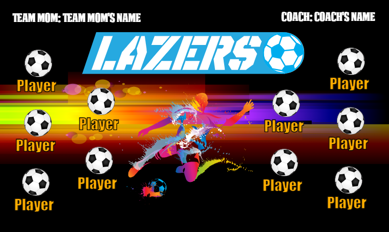 Lazers - Soccer Banne