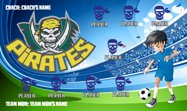 Pirates 2 - Soccer Banner