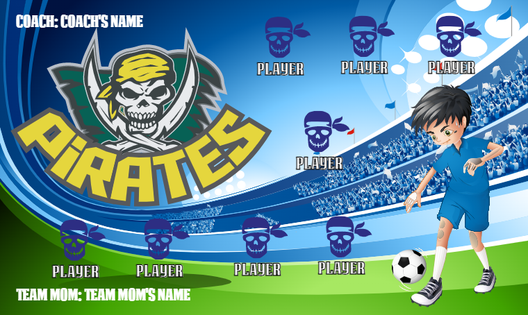 Pirates 2 - Soccer Banner