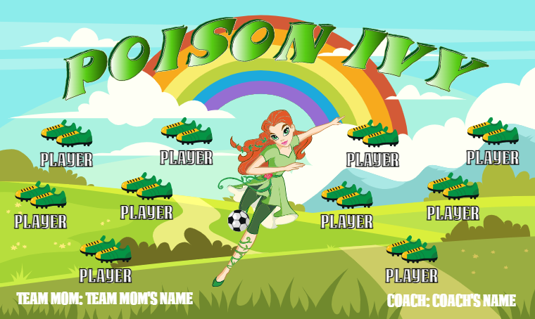 Poison Ivy - Soccer Banner