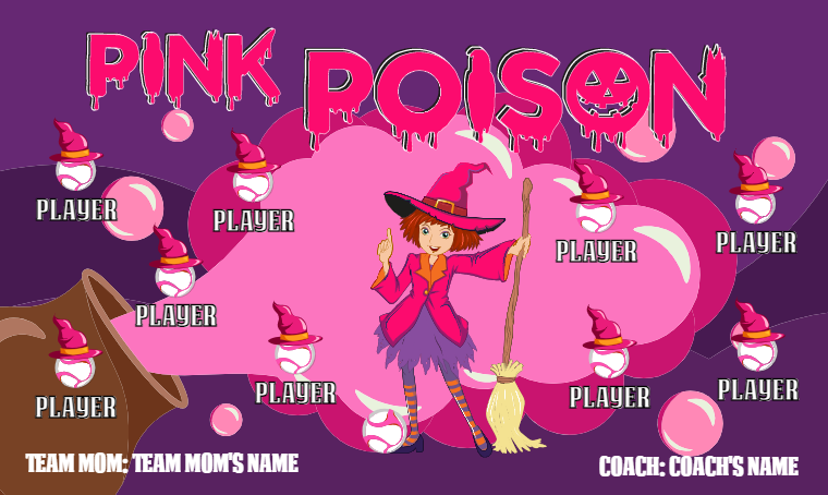 Pink Poison - Soccer Banner