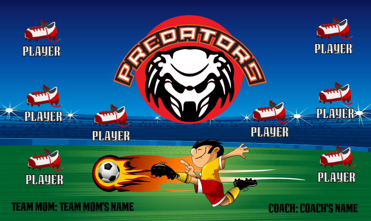 Predators - Soccer Banner