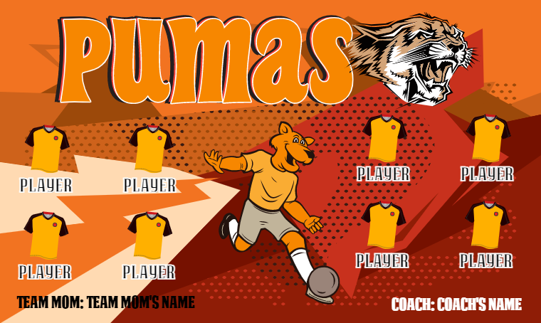 Pumas - Soccer Banner