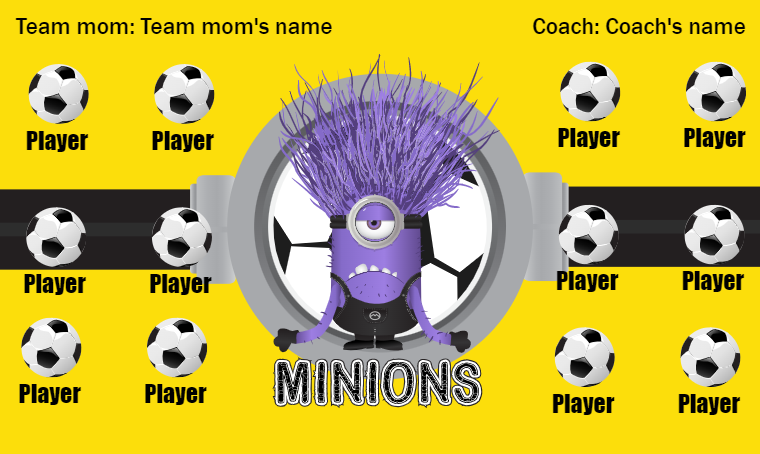 Minions 3 - Soccer Banner