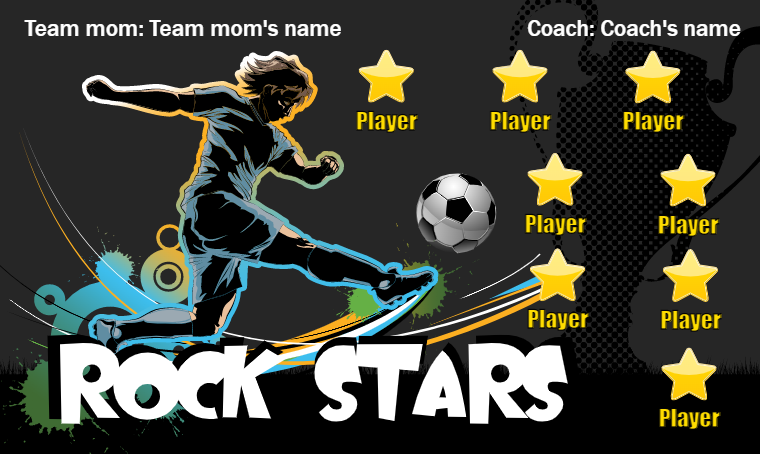 Rock Stars - Soccer Banner