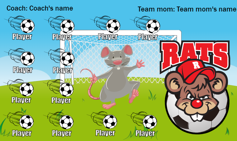 Rats - Soccer Banner