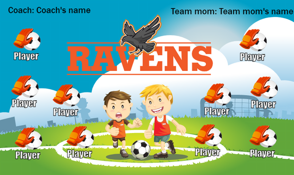 Ravens - Soccer Banner