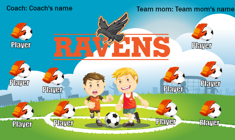 Ravens - Soccer Banner