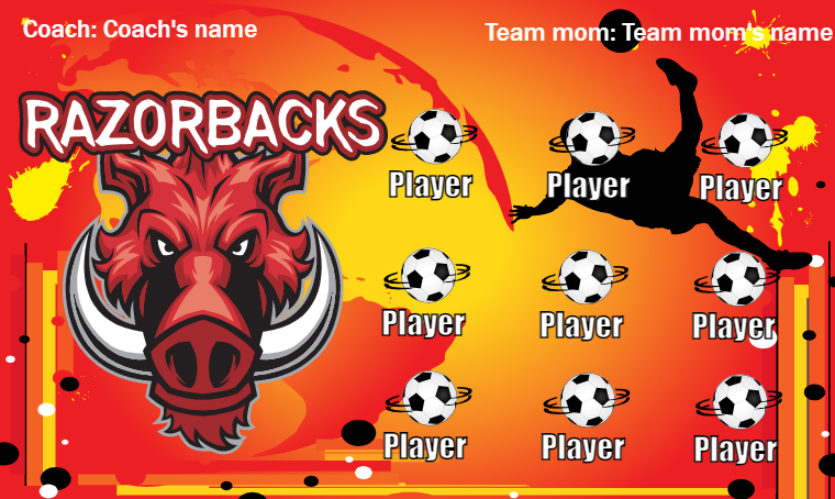 Razorbacks - Soccer Banner