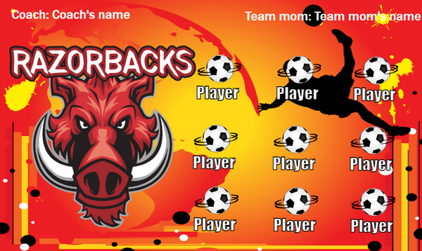 Razorbacks - Soccer Banner