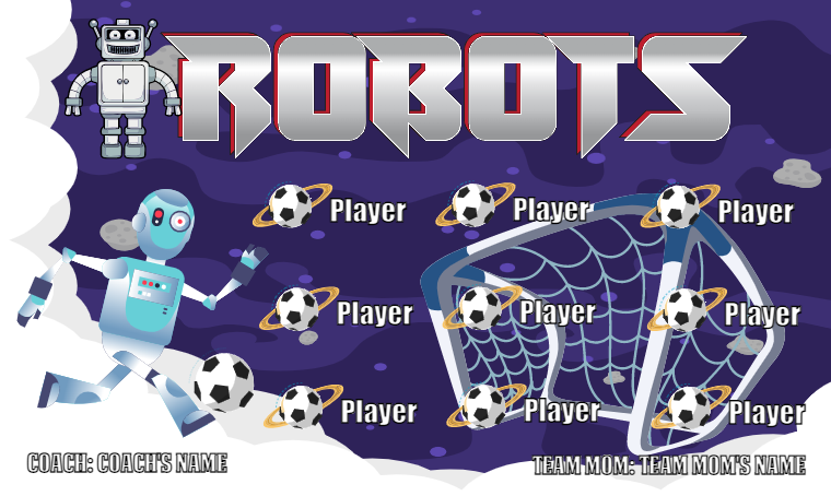 Robots - Soccer Banne