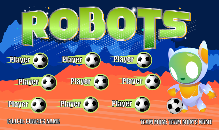 Robots 2 - Soccer Banner