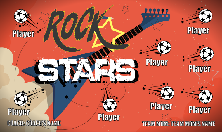 Rock Stars - Soccer Banner