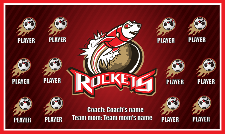 Rockets 3 - Soccer Banner