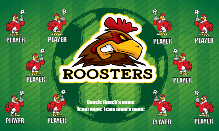 Roosters - Soccer Banner