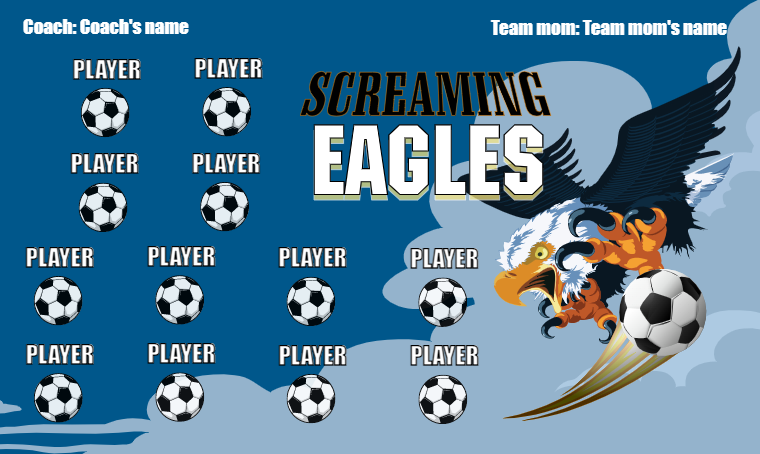 Screaming Eagles - Soccer Banner