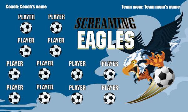Screaming Eagles - Soccer Banner