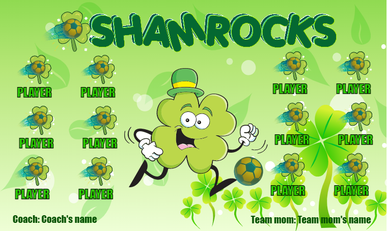 Shamrocks - Soccer Banner