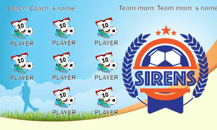 Sirens - Soccer Banner