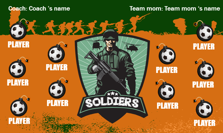 Soldiers - Soccer Banner