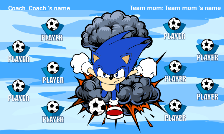 Sonics - Soccer Banner