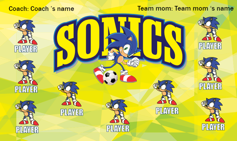 Sonics 2 - Soccer Banner