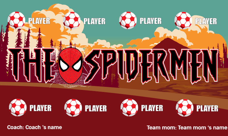 The Spidermen - Soccer Banner