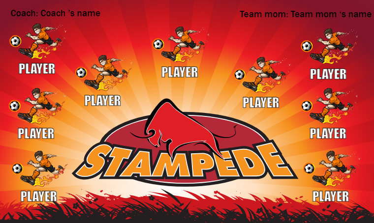 Stampede - Soccer Banner