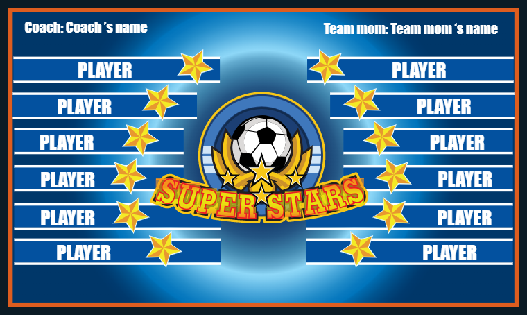 Super Stars - Soccer Banner