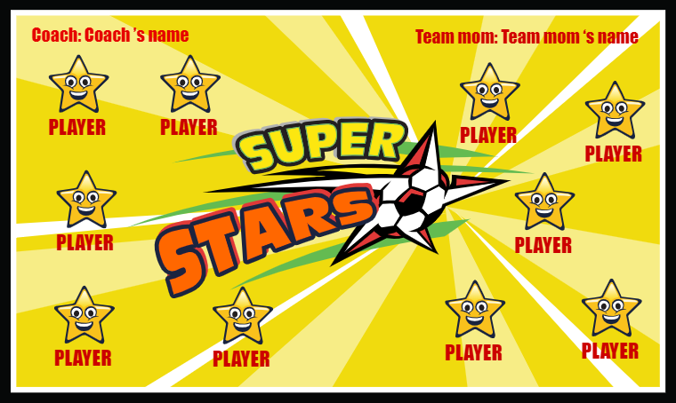 Super Stars 2 - Soccer Banner