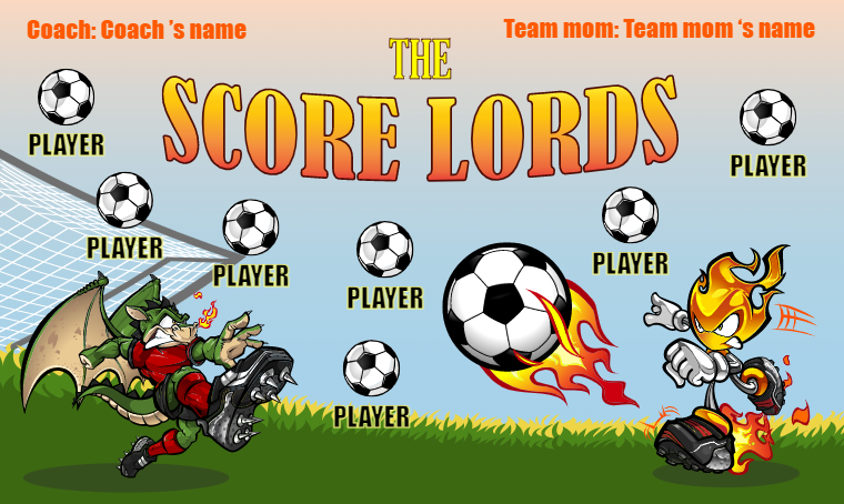 Score Lords 3 - Soccer Banner