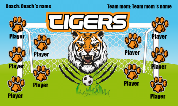 Tigers - Soccer Banner